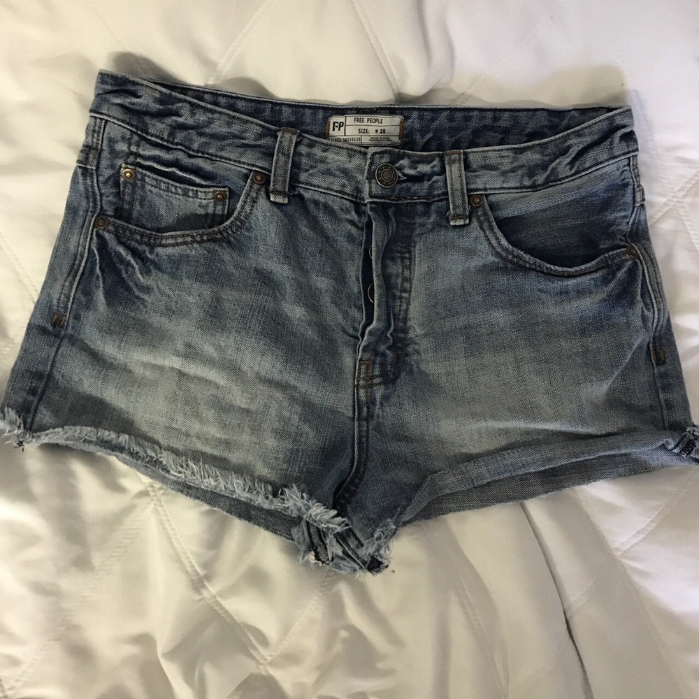 Free people high waisted shorts